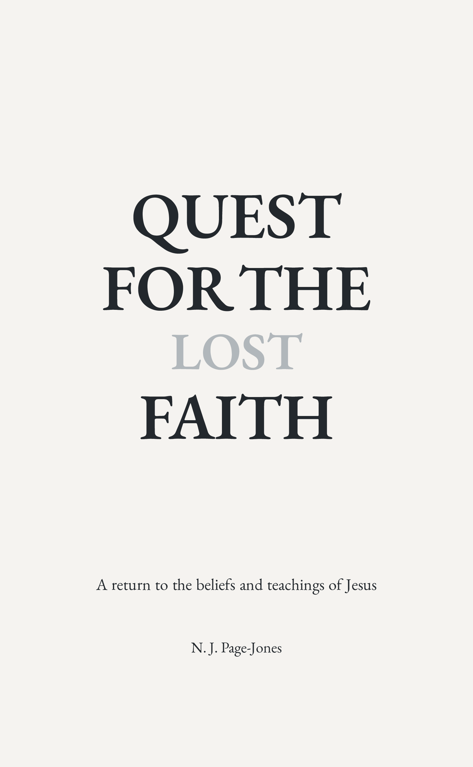 Quest for the Lost Faith book cover